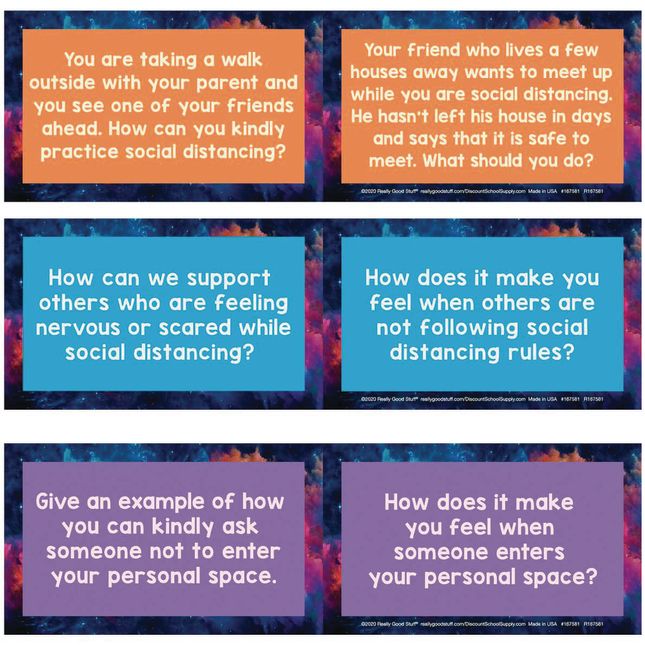 Social Distancing and Personal Space Conversation Cards - 18 cards_2