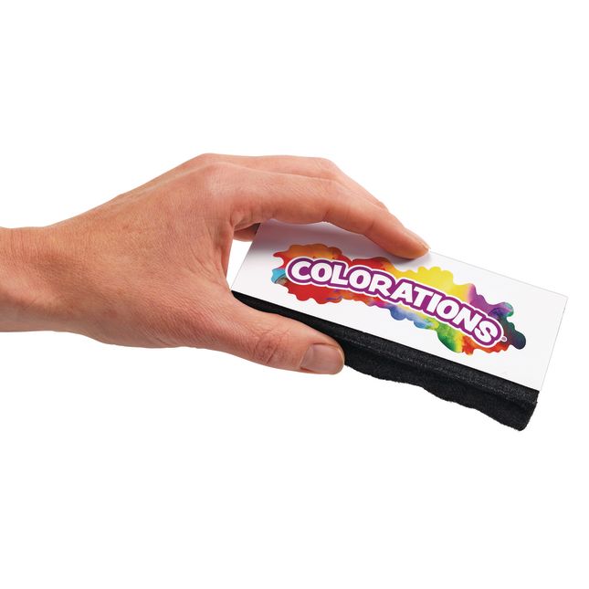 Colorations® Dual Use Dry Erase/Chalkboard Eraser - Set of 10