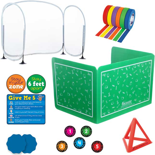 Student and Teacher Distancing Kit - 1 multi-item kit