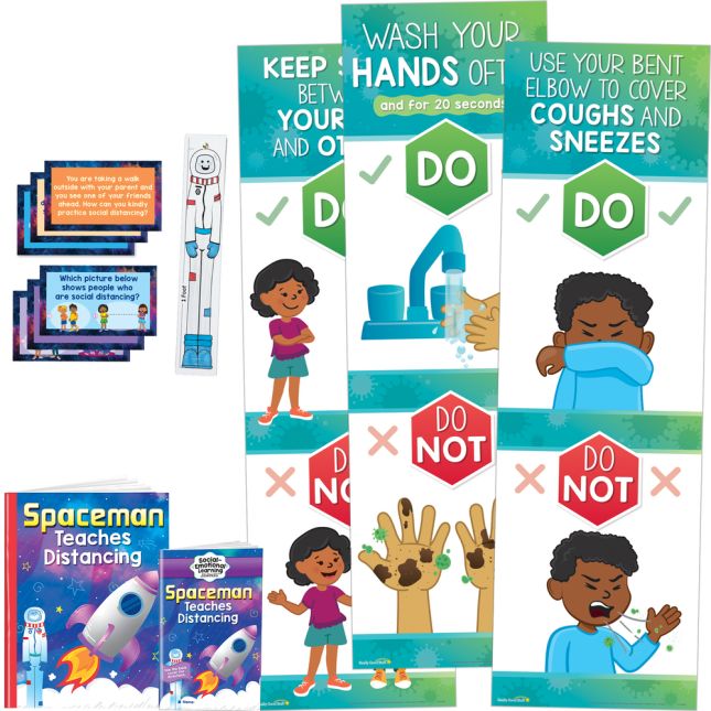 Spaceman Teaches Distancing Deluxe Kit - Grades Pre-K - 1