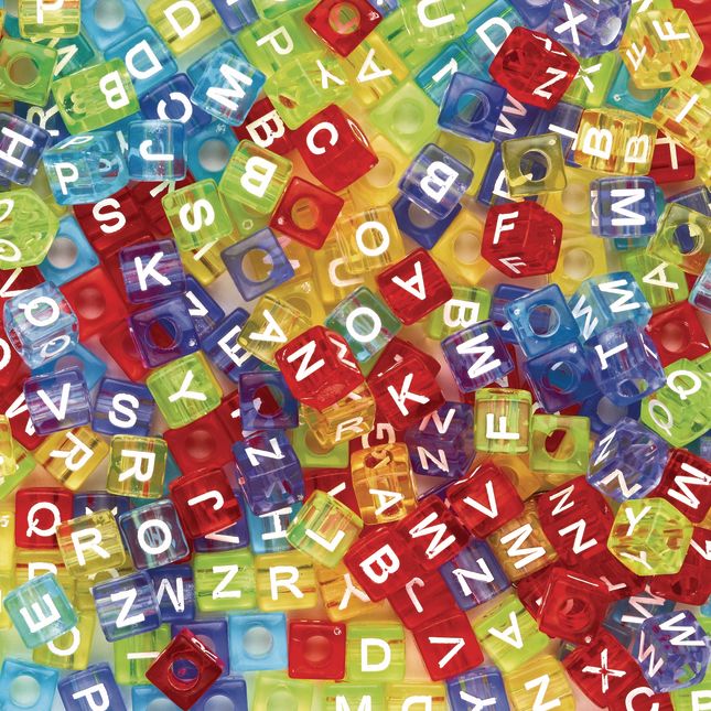 Colorations® Colored ABC Beads - 300 Pieces