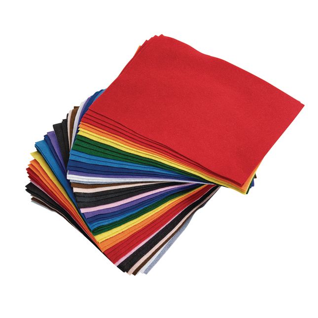 Colorations® Colored Felt, 9&#034; x 12&#034; - 50