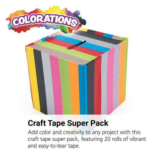 Colorations® Craft Tape Super Pack - Set of 20