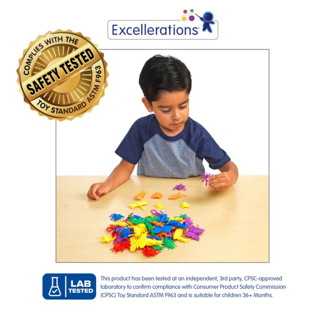 Excellerations® Assorted Bug Counters - 144 Pieces