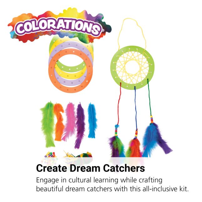 Colorations® Native American Dream Catcher Craft Kit - Kit for 12