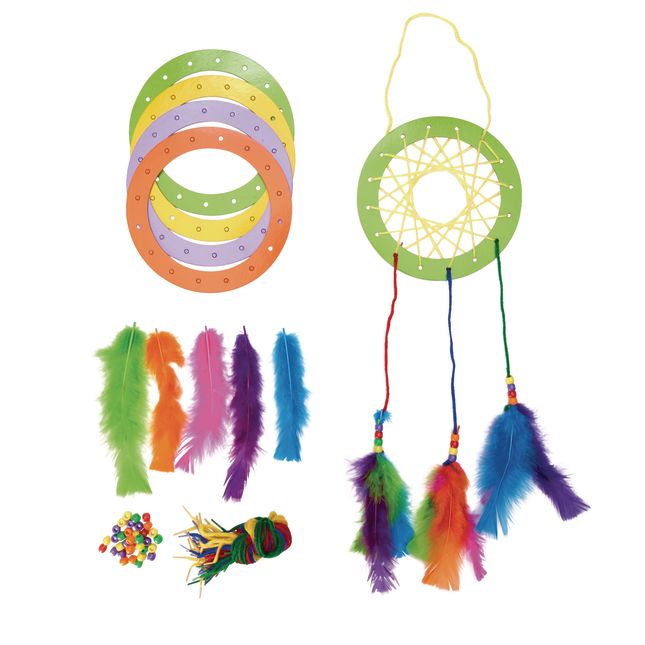 Colorations® Native American Dream Catcher Craft Kit - Kit for 12