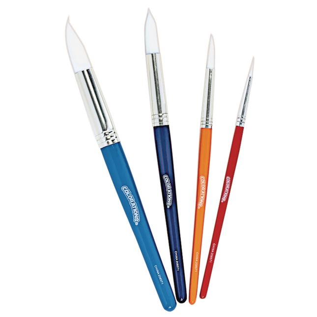 Colorations® Round Paint Brushes-Set of 4 Assorted Sizes_1