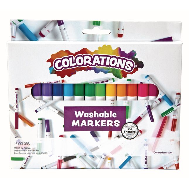 Colorations Washable Classic Markers Classroom Pack - Set of 256