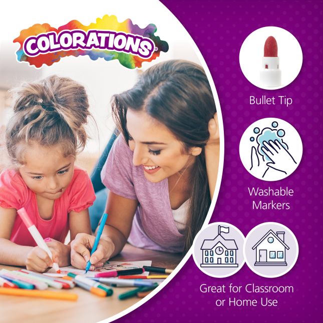 Colorations® Washable Classic Markers - Set of 16