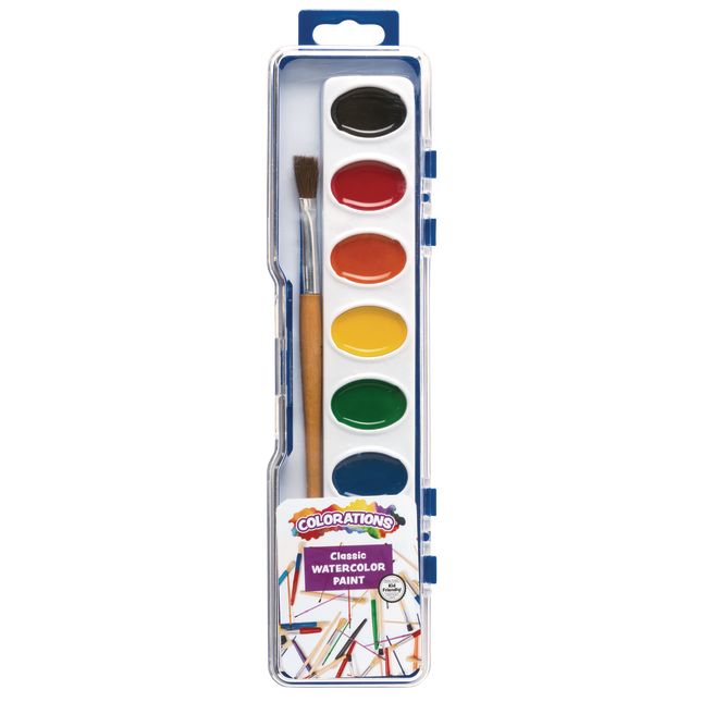 Crayola Watercolor Set 1 Oz Assorted Colors 8 Paints Per Set Pack