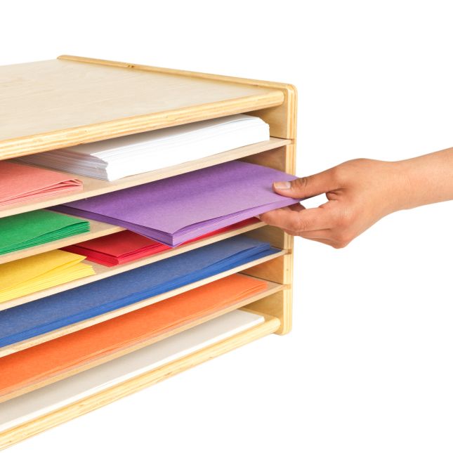 Colorations® Wooden Organizer for Paper Storage