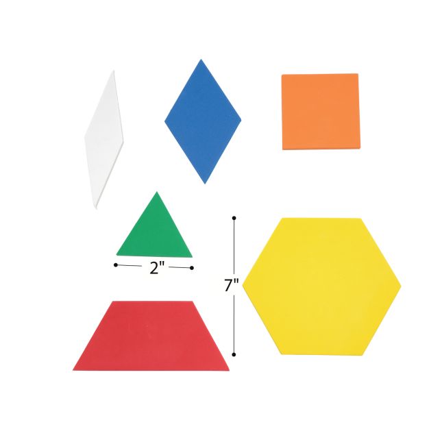 Excellerations® Giant Foam Pattern Blocks - 149 Pieces