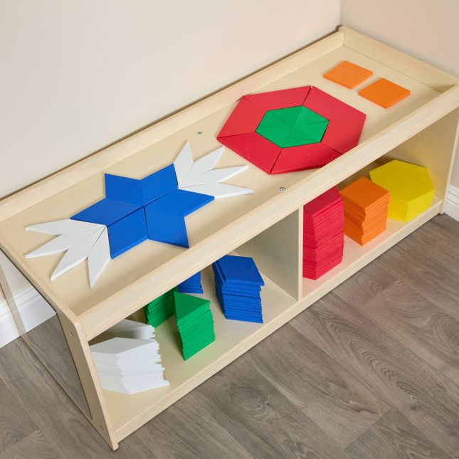 Excellerations® Giant Foam Pattern Blocks - 149 Pieces