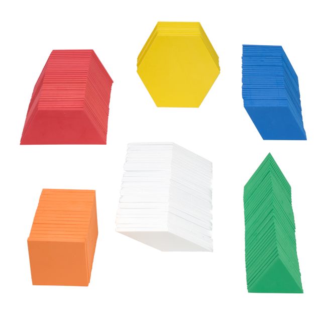 Excellerations® Giant Foam Pattern Blocks - 149 Pieces