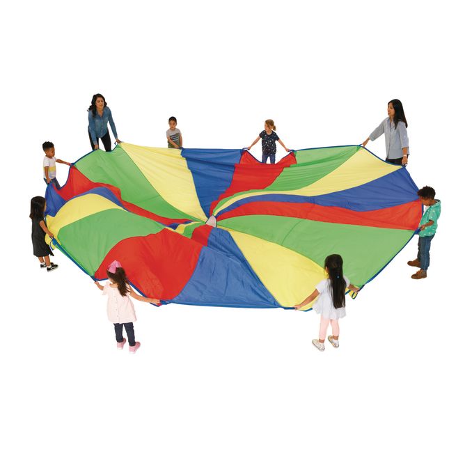 Excellerations® Brawny Tough Rainbow Parachute - 20&#039;Dia.