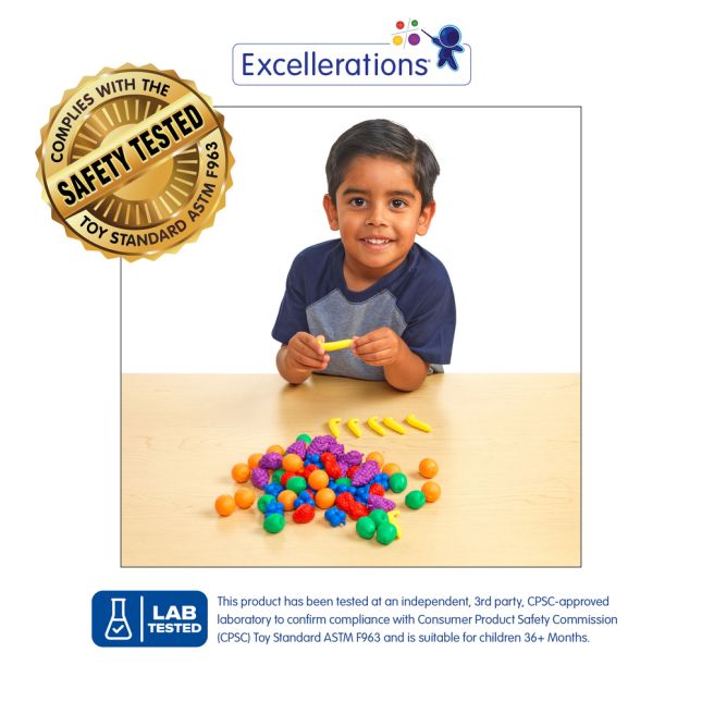 Excellerations® Soft Fruit Counters - 108 Pieces