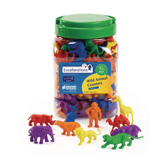 Excellerations® Math Manipulatives - 4 Different Sets, 444 Pieces Total