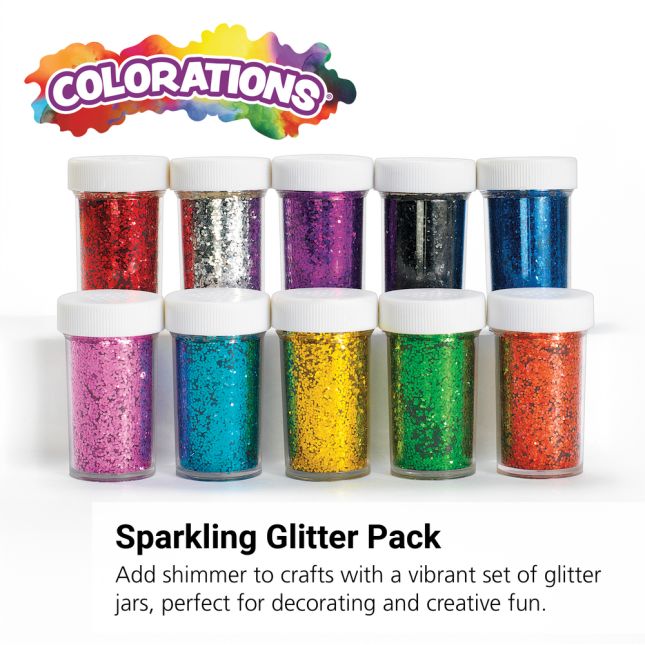 Colorations® Glitter Jars Classroom Pack - Set of 30