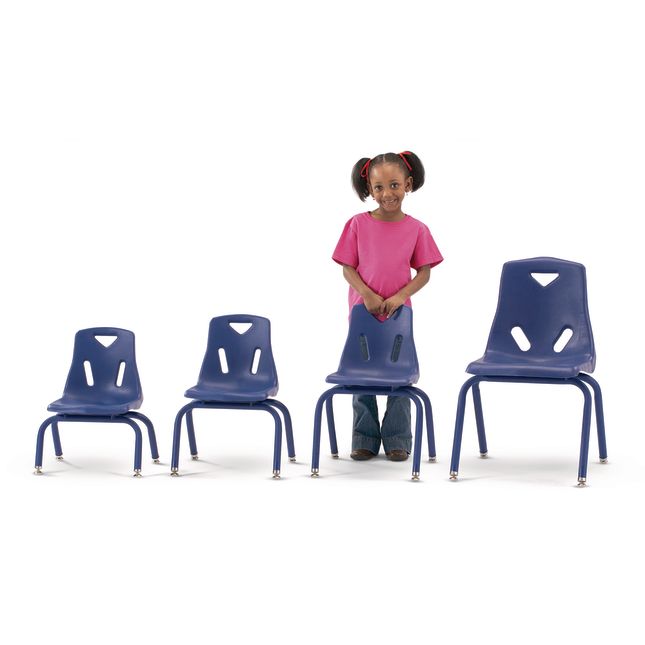 10" Berries Stacking Chairs with Matching Legs - Set of 6