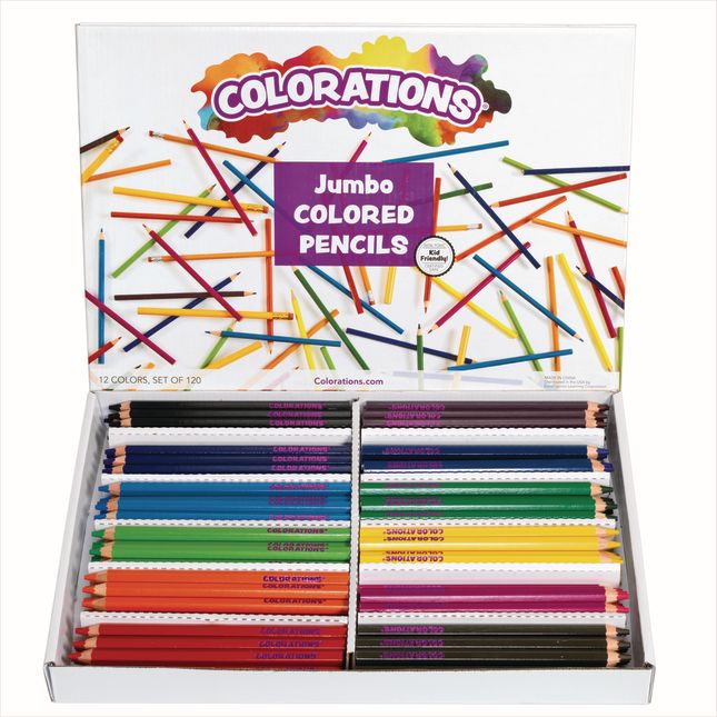 Colorations® Sustainable Jumbo Size Colored Pencils Value Pack