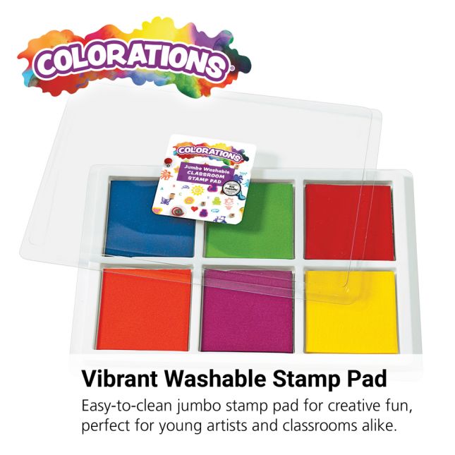 Colorations® Jumbo Washable Classroom Stamp Pad