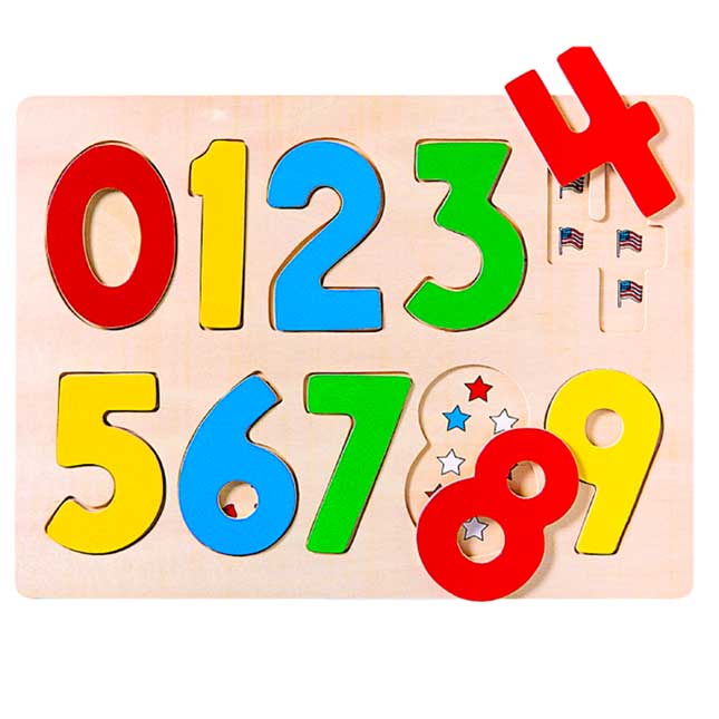 Discount School Supply® Preschool Puzzles - Letters, Numbers and Signs - Set of 6