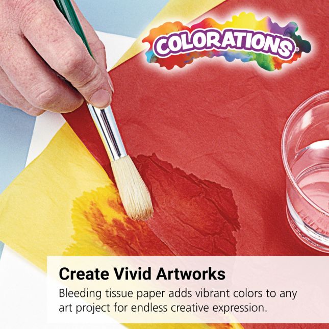 Colorations® Premium Art Tissue Paper – Bleeding, 100 Sheets