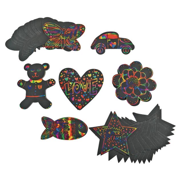 Colorations® Scratch Designs Shapes - Set of 98