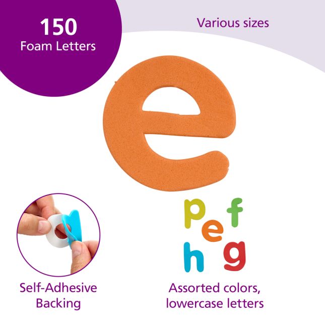 Colorations® Self-Adhesive Lowercase Letters Set of 150