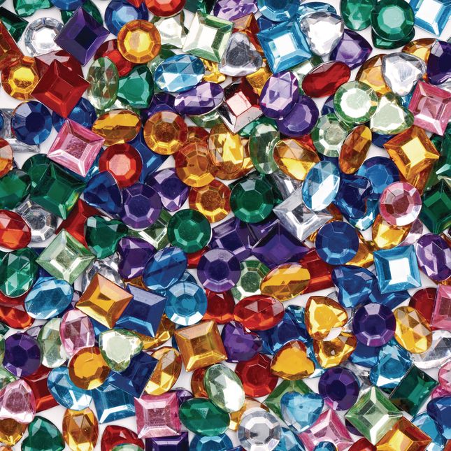 Colorations® Sparkly Self-Stick Gem Jar - 900 Pieces