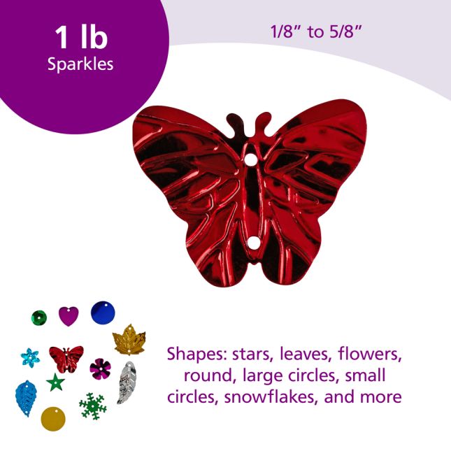 Colorations® Sequins and Spangles - 1 lb.