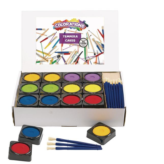 Colorations® 36 Individual Tempera Cake Classroom Pack