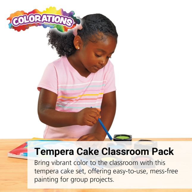 Colorations® 36 Individual Tempera Cake Classroom Pack