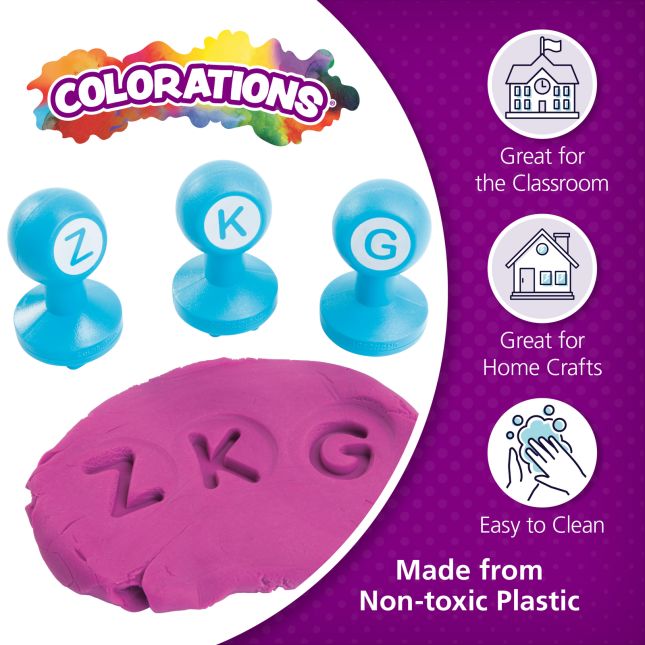 Colorations® Alphabet Dough Stampers Set of 26