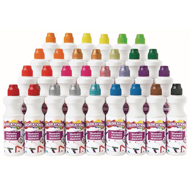 Colorations® Washable Chubbie Marker Classroom Value Pack -