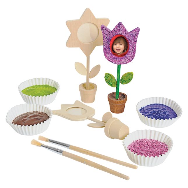 Colorations® Wooden Flower Pot Frames - Set of 12