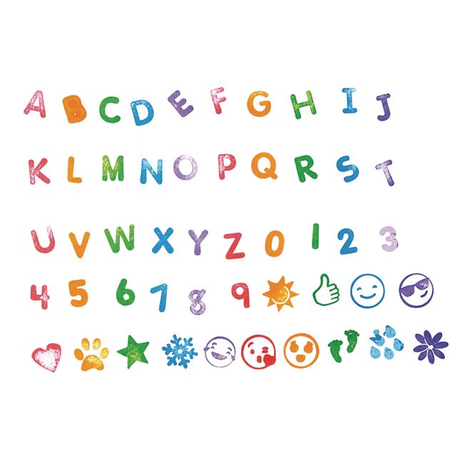 Colorations® Letters and More Self-Stampers - 50 Stampers