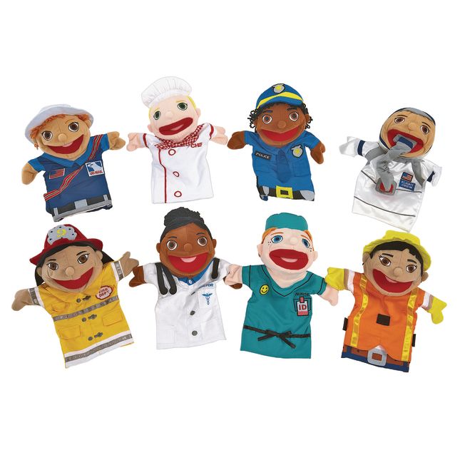 Excellerations® Big-Mouth Career Puppets - Set of 8
