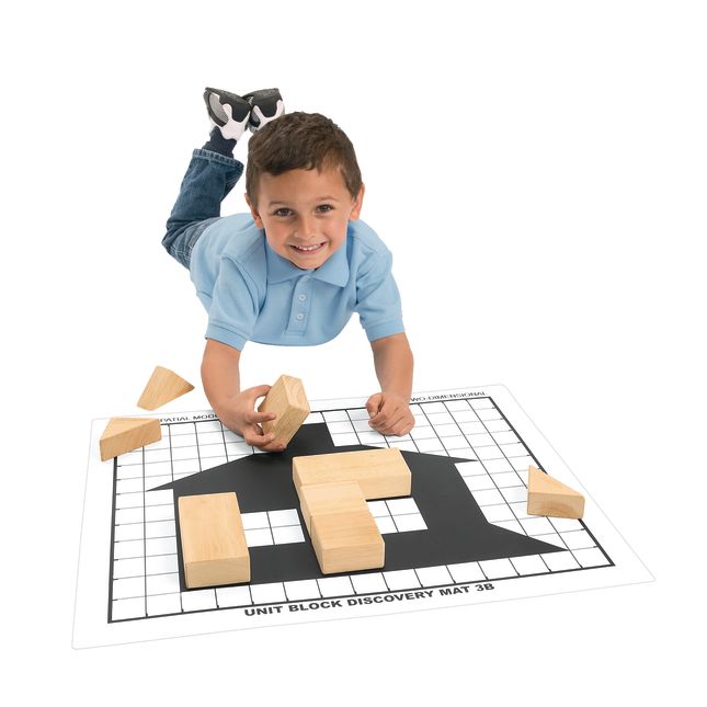 Excellerations® Unit Block Discovery Mats - Set of 6