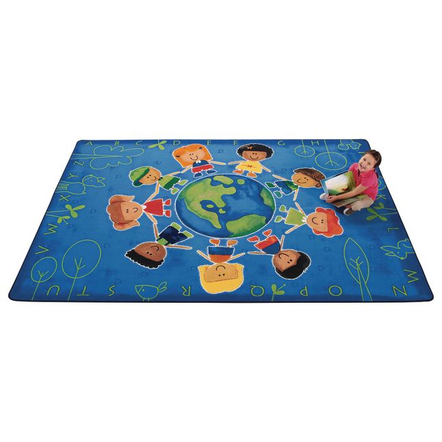 Give the Planet a Hug 6' x 9' Rectangle Premium Carpet - 1 carpet