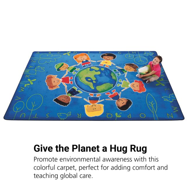 Give the Planet a Hug 6' x 9' Rectangle Premium Carpet - 1 carpet