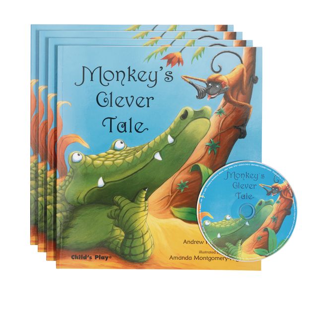 Monkey's Clever Tale  4 Paperback Books and 1 CD - 4 books and 1 CD