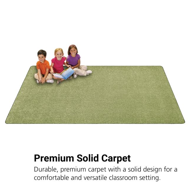 MyPerfectClassroom Premium Solid Carpet 6' x 9' Blue - 1 carpet