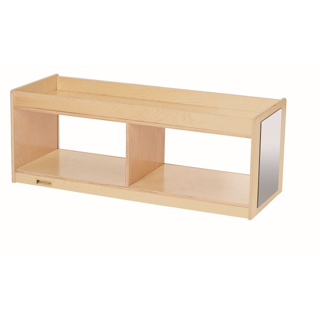 MyPerfectClassroom Toddler Storage With Clear Back and Mirrors 1 storage