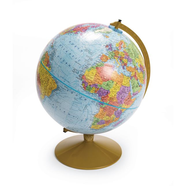 Political Globe on Stand - 12&#034;Dia.