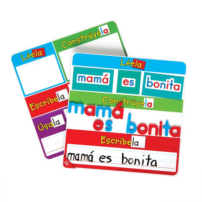 Really Good Stuff® Lee, Construye, y Escribe Palabras de Uso Frequente (Spanish Magnetic Read, Build, and Write High-Frequency Words Kit) - 6 Student Set