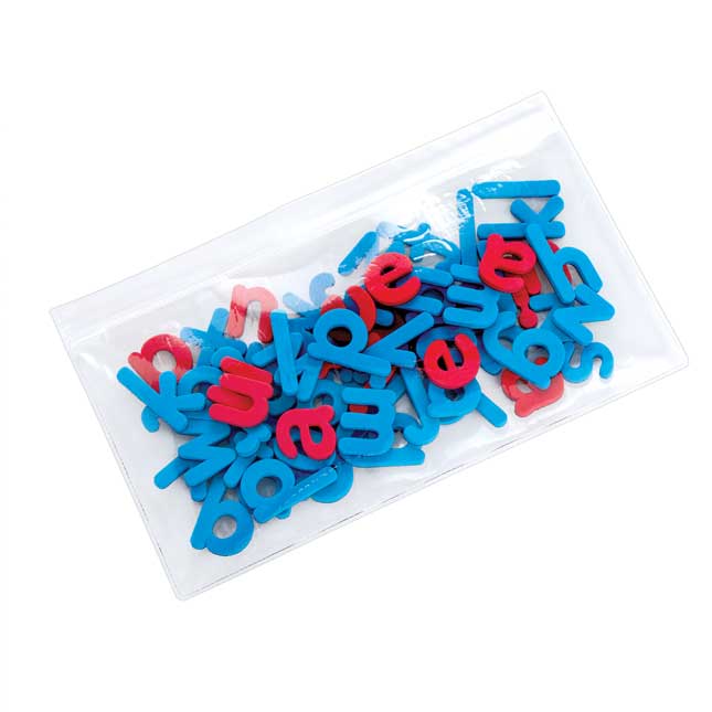 Magnetic Dry Erase Boards With Foam Color-Coded Magnetic Letters - 6 Student Pack