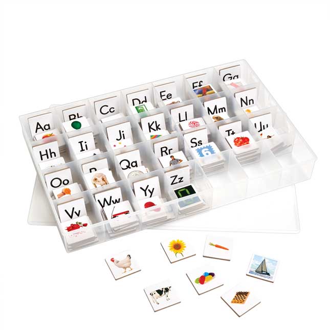 Really Good Stuff® EZread™ Magnetic Photo Tiles: Beginning Letter Sounds Kit -  1 Storage Case, 175 Letter Photo Tiles