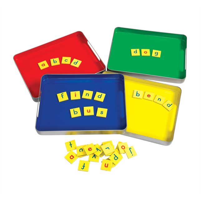 MAGtivity Tins With Soft Touch Magnetic Foam Letter Tiles Classroom Kit