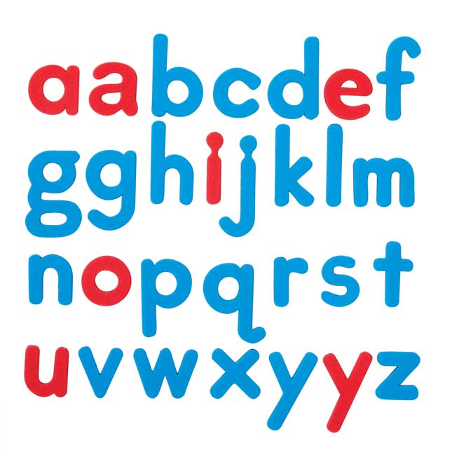 EZRead Soft Touch Foam, Color-Coded, Magnetic Lowercase Letters 6 Pack by Really Good Stuff